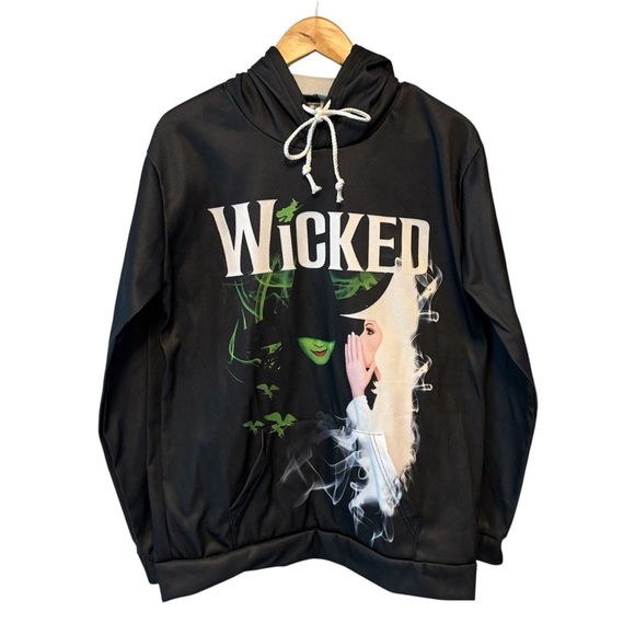 Wicked the Broadway Show Musical Lightweight Hoodie Womens size XL (extra large) - Picture 11 of 13